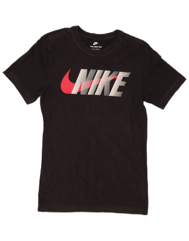 Nike grafisk T-shirt top XS til mænd, sort bomuld
