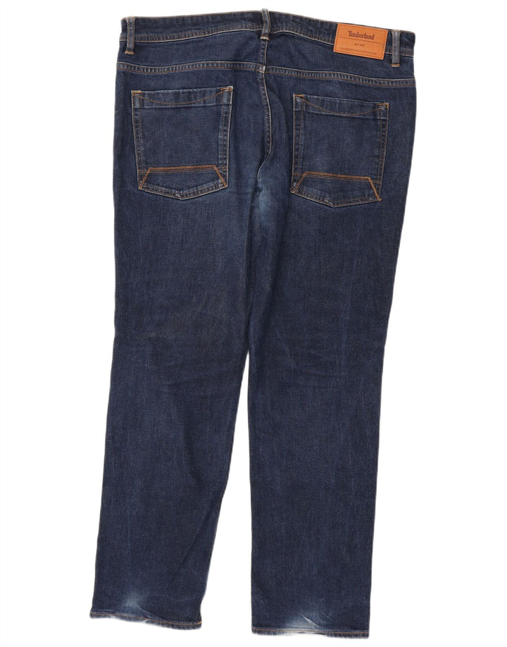 Timberland Straight Jeans til mænd W38 L32 Marineblå bomuld