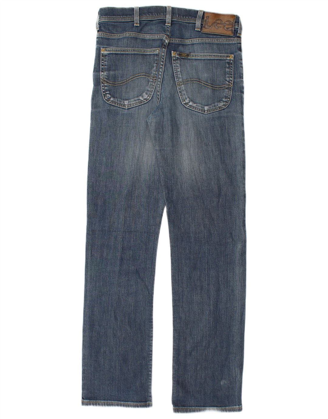 Lee Mens Brooklyn Straight Jeans W31 L32 Blå Bomuld