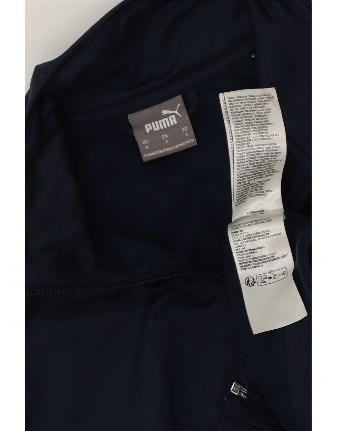 Puma træningsdragt til mænd, topjakke, lille marineblå colourblock polyester