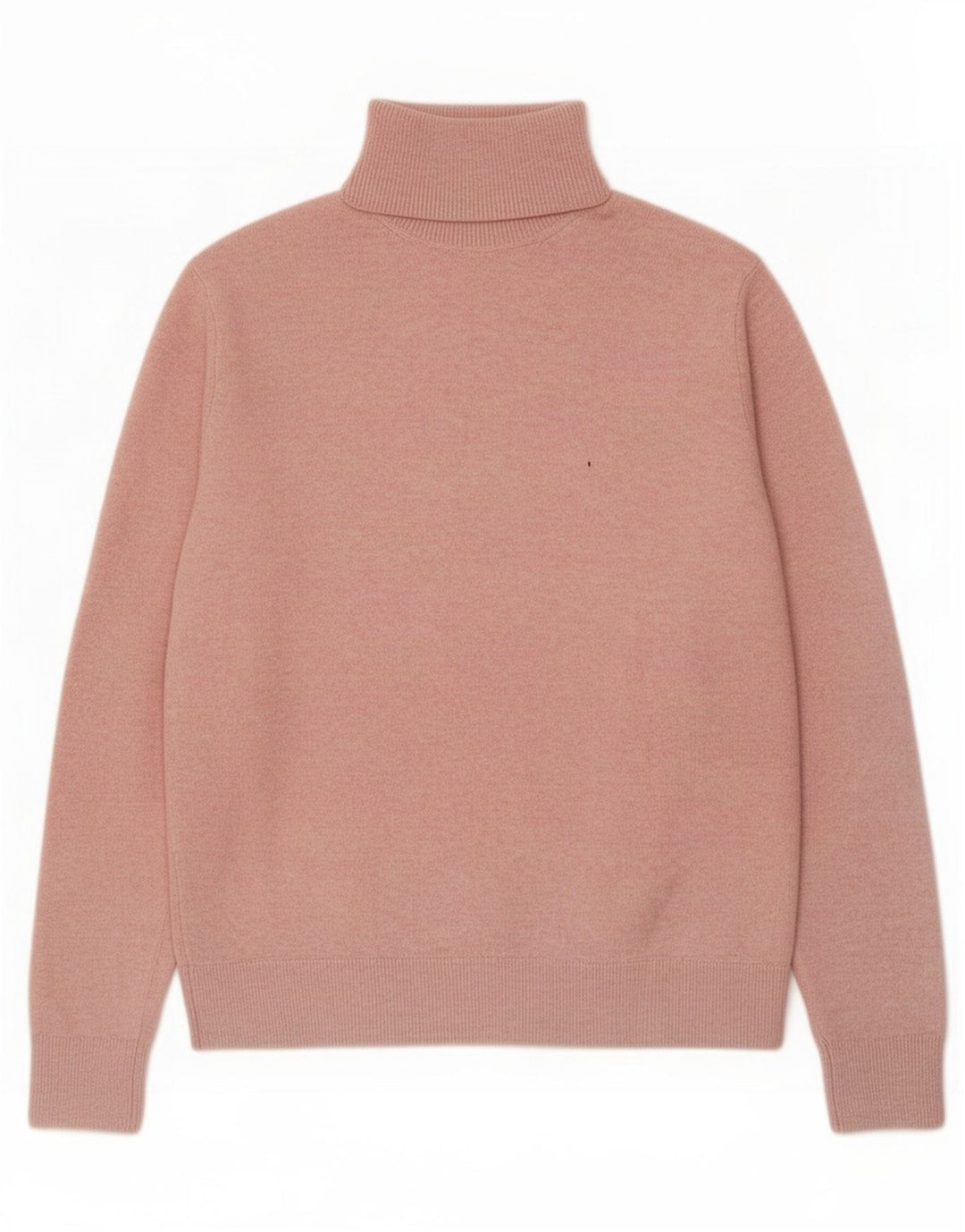 Marks & Spencer Dame Rullehals Sweater UK 10 Small Pink Polyester