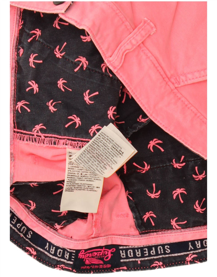 Superdry Hot Pants til kvinder W34 Large Pink Bomuld