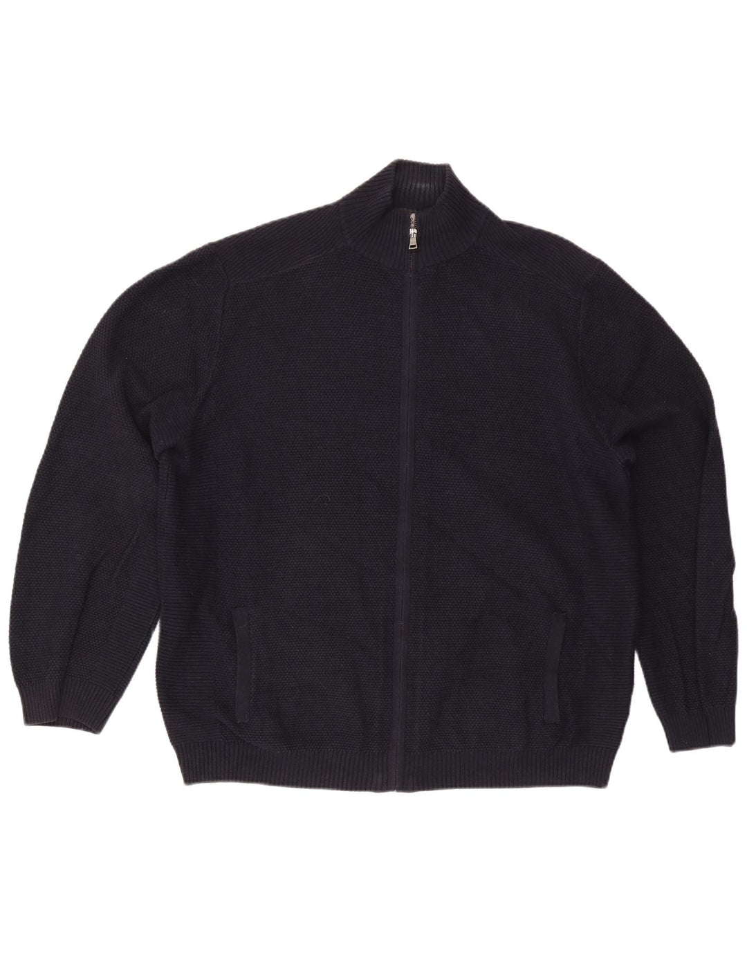 Marks & Spencer herre cardigan sweater 2XL marineblå bomuld