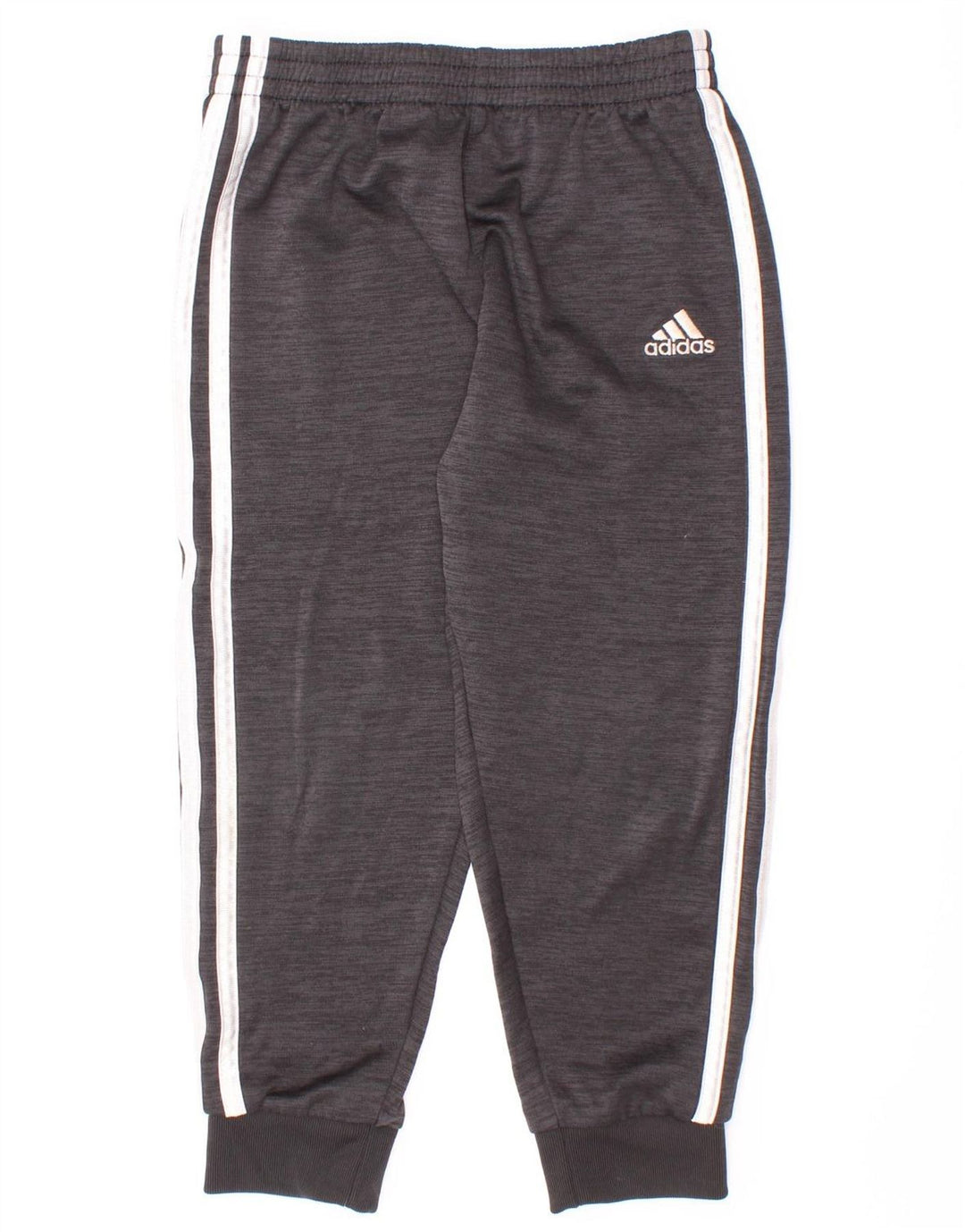 Adidas Drenge Træningsdragt Bukser Joggers 5-6 år Grå Flecked Polyester