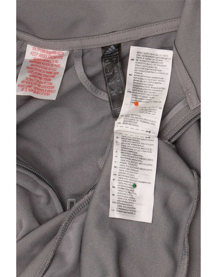 Adidas Boys Aeroready Tracksuit Topjakke 13-14 År Grå Polyester