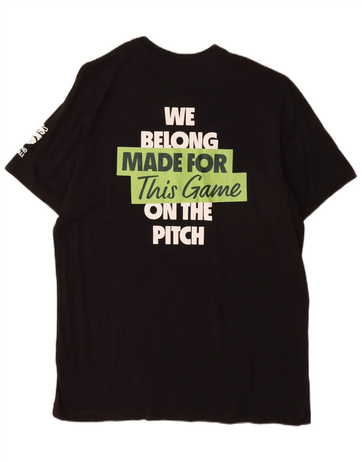 Nike grafisk T-shirt top til mænd, stor sort bomuld