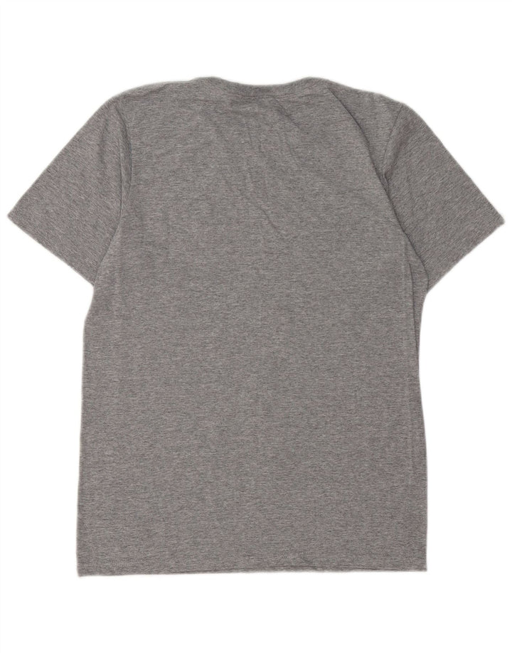RUSSELL ATHLETIC Herre T-Shirt Top Lille Grå Flecked Polyester