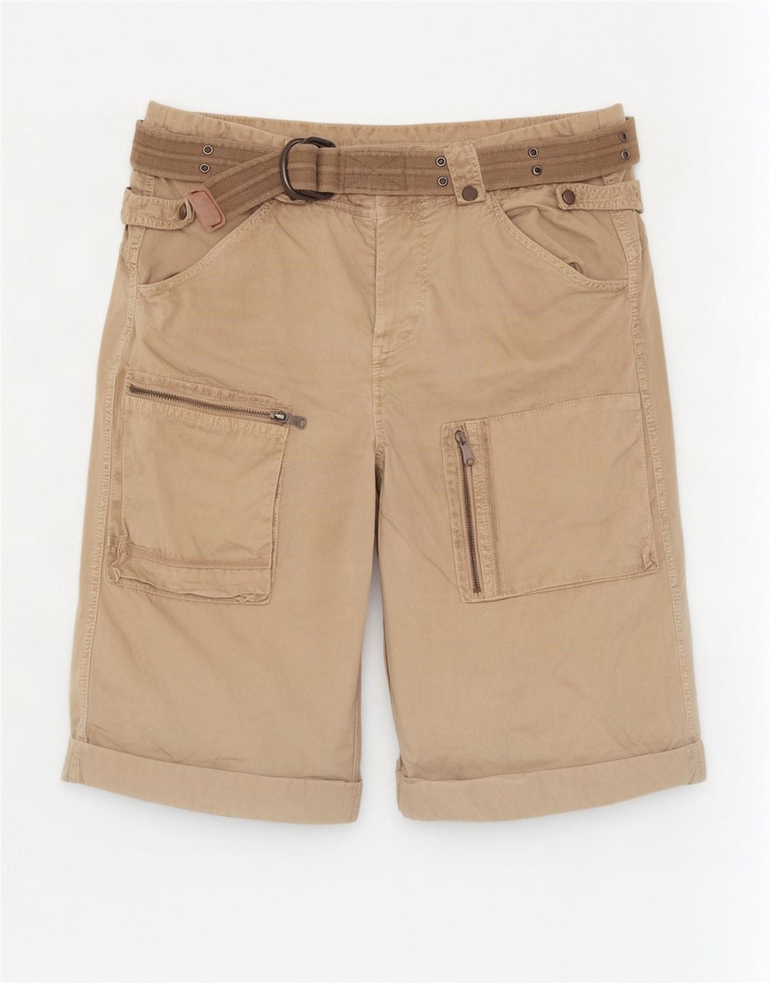 Gaudi Herre Cargo Shorts IT 52 XL W38 Beige Bomuld