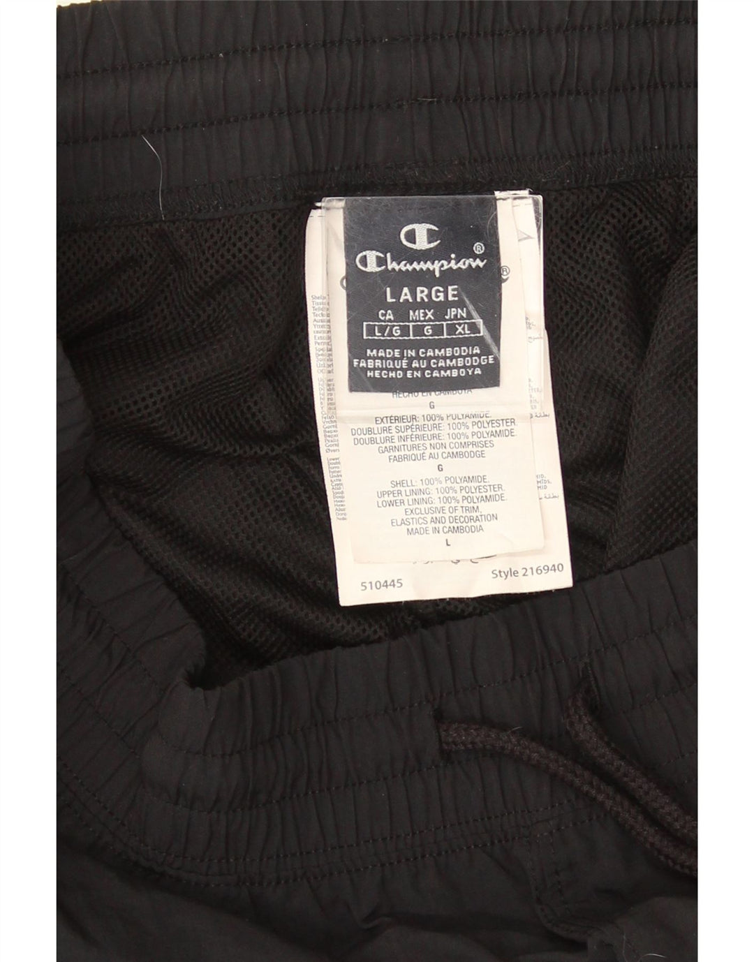 Champion Herre Cargo Træningsdragt Bukser Large Sort Polyester