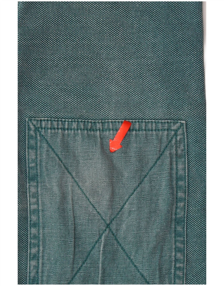 Fat Face Herre Zip Neck Sweatshirt Jumper Stor Blå Bomuld