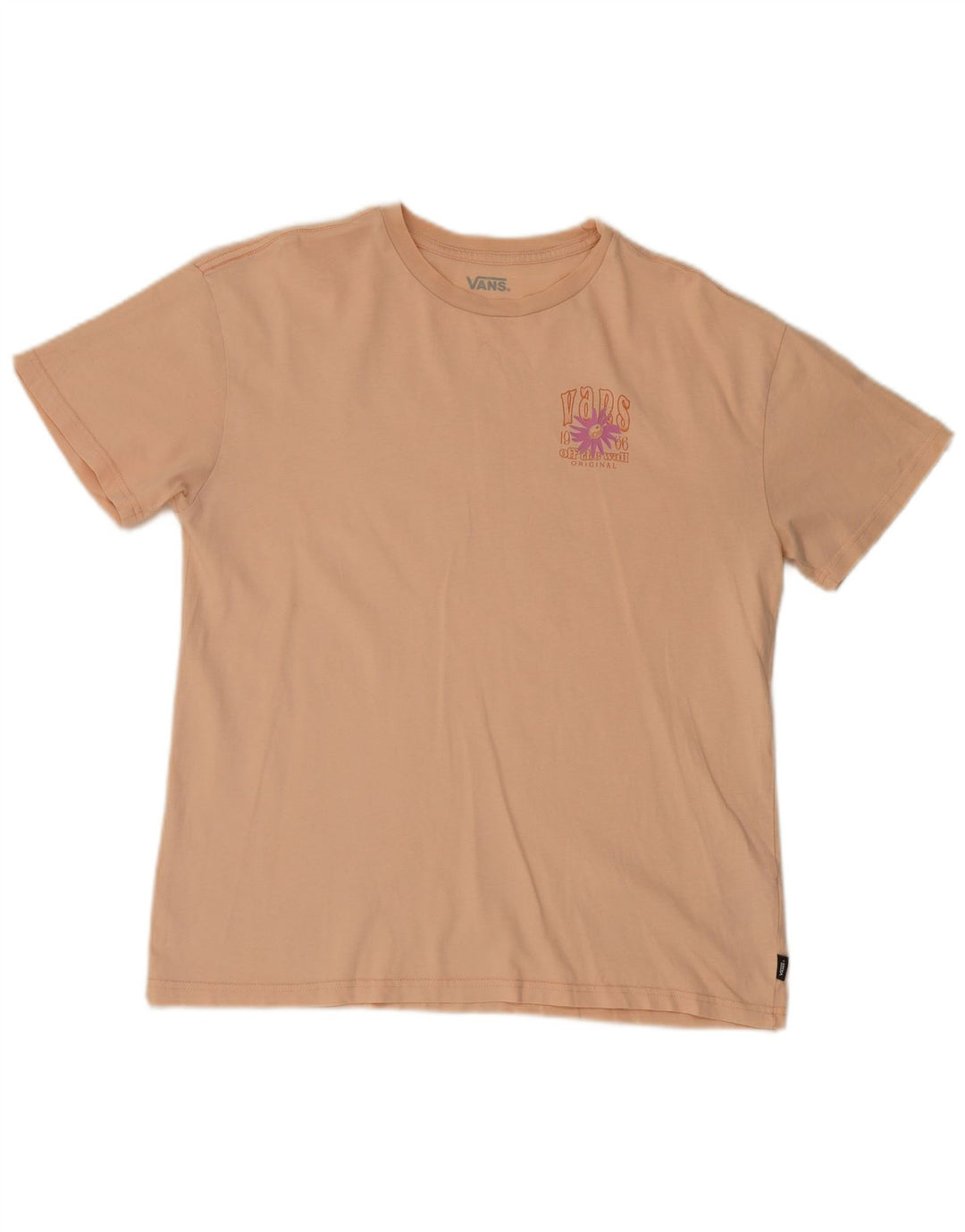 Vans Herre grafisk T-shirt Top Medium Pink Bomuld