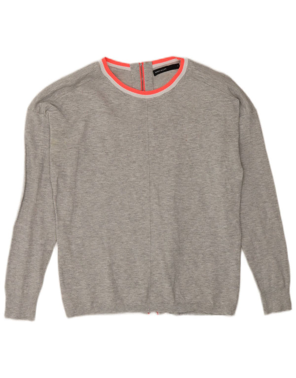 Karen Millen Dame Boat Neck Jumper Sweater US 1 XS Grå Viscose