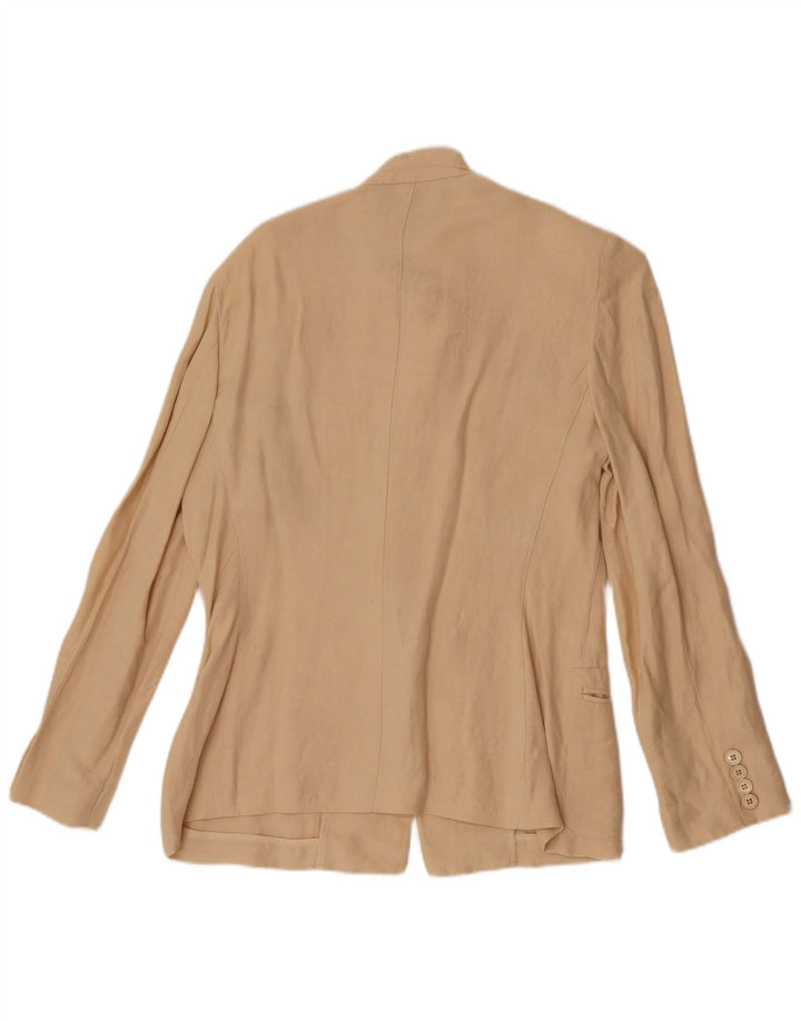 Ralph Lauren Womens Utility Jacket US 10 Large Beige Linen