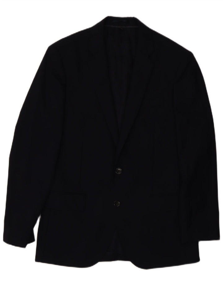 J. Crew Herre Ludlow 2-knaps blazerjakke UK 38 Medium marineblå nylon