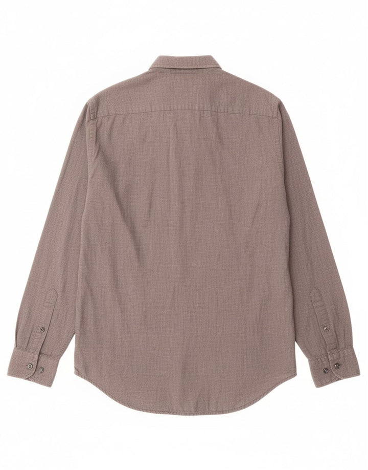 TOMMY HILFIGER Mens New York Fit Shirt Medium Grey Cotton