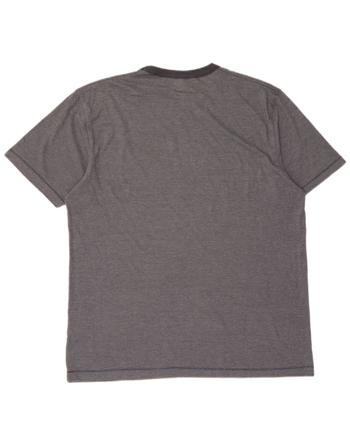 French Connection Herre Grafisk T-Shirt Top XL Grå Polyester