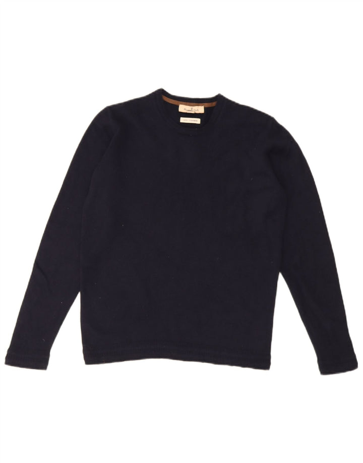 Massimo Dutti drenge sweater med rund hals 11-12 år marineblå uld