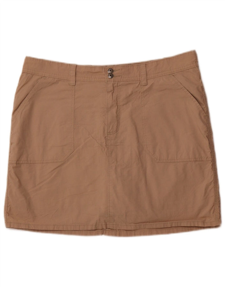 LEE Dame Mini Skort US 16 2XL Brun Bomuld