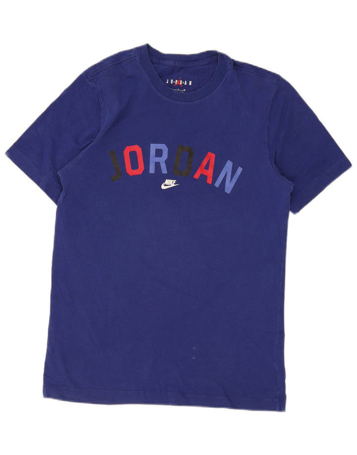 Nike grafisk t-shirt top til mænd, lille blå bomuld