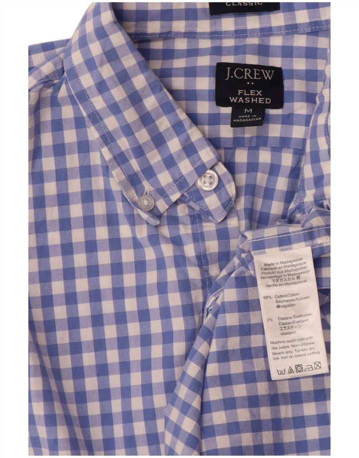 J. CREW Herre Classic Fit skjorte Medium Blue Gingham Cotton