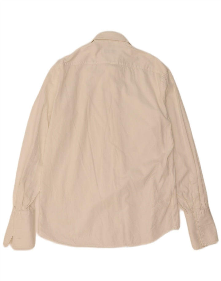 Christian Dior Herre formel skjorte størrelse 40 Medium hvid bomuld