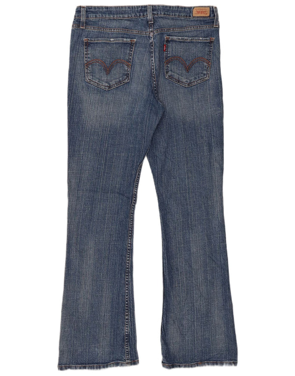 Levi's Dame 518 Super Low Bootcut Jeans US 13 XL W34 L31 Blå Bomuld
