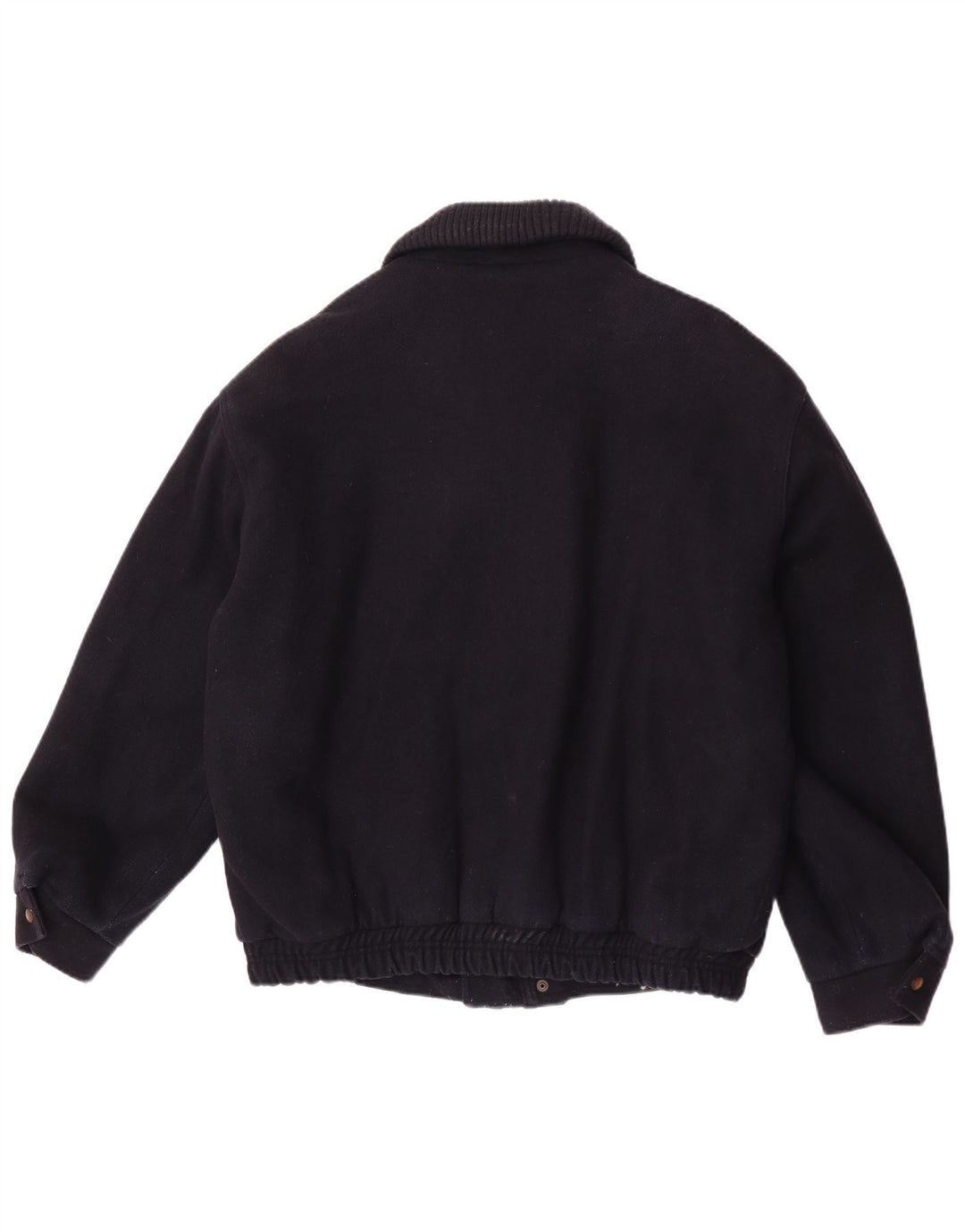 Vintage herre bomberjakke UK 42 XL marineblå uld