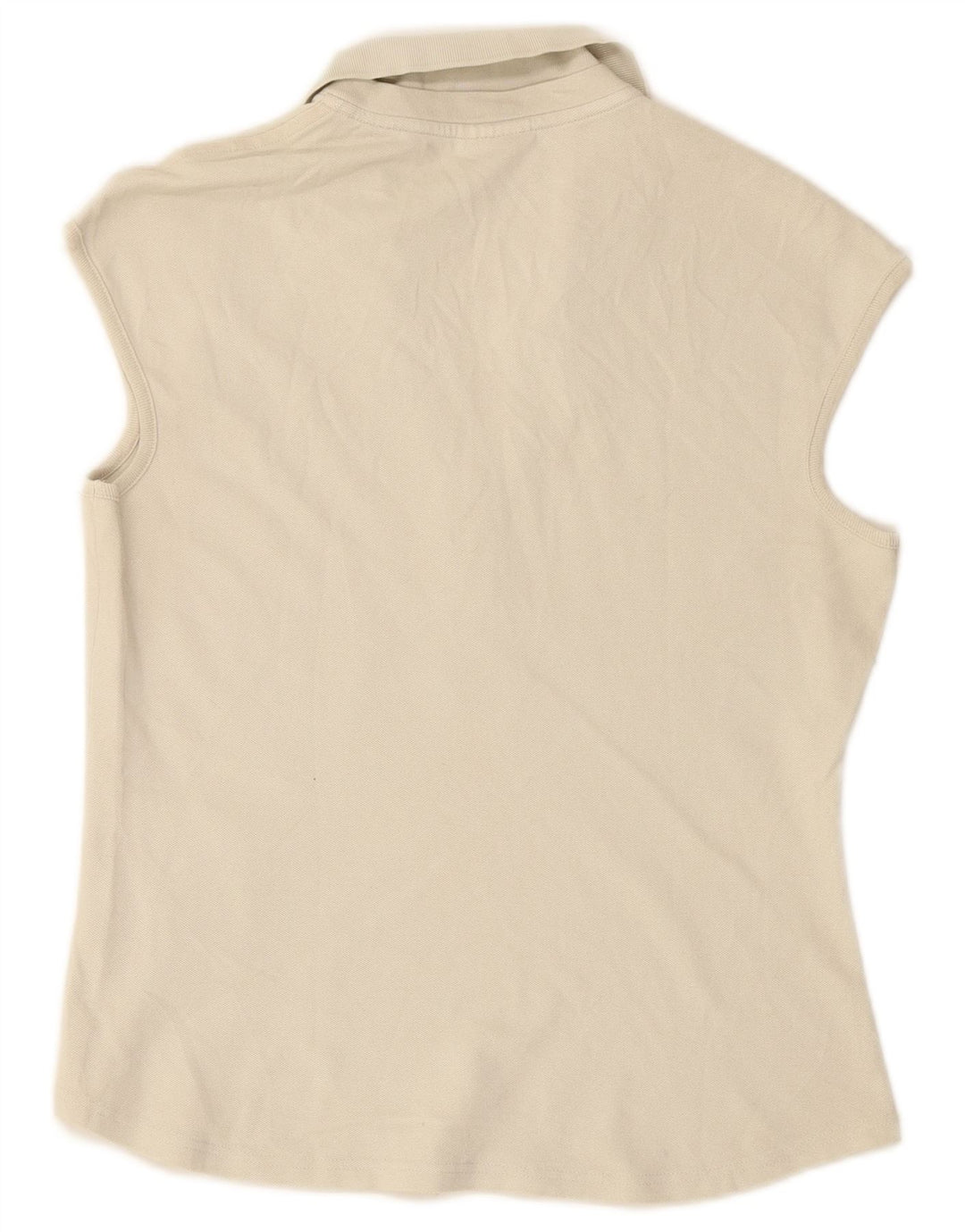 LACOSTE ærmeløs poloshirt til kvinder str. 44 Stor hvid bomuld