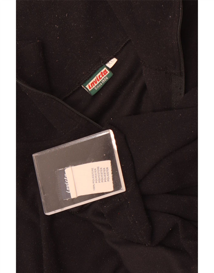 Invicta Fleece Jumper med lynlås til mænd XL sort polyester