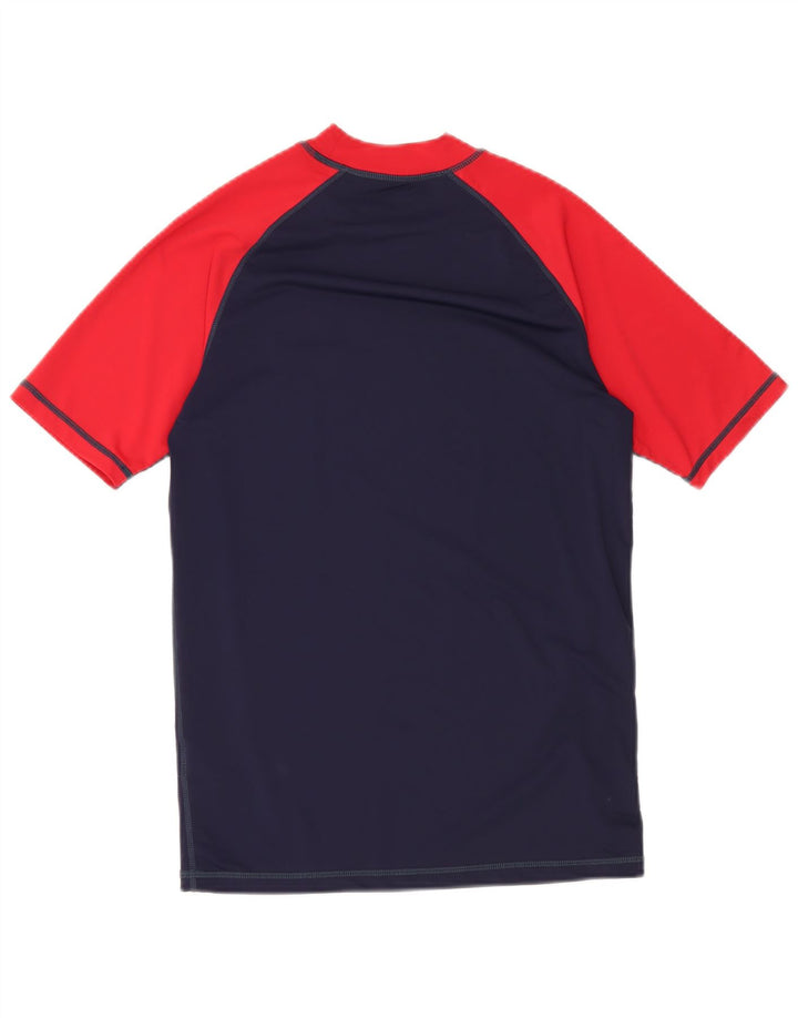Mountain Warehouse Herre T-shirt Top Small Navy Blue Colourblock Nylon