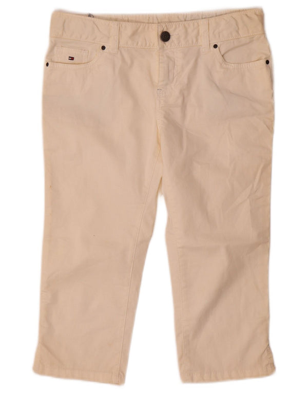 Tommy Hilfiger Pige Capri Bukser 13-14 år W28 L16 Beige Bomuld
