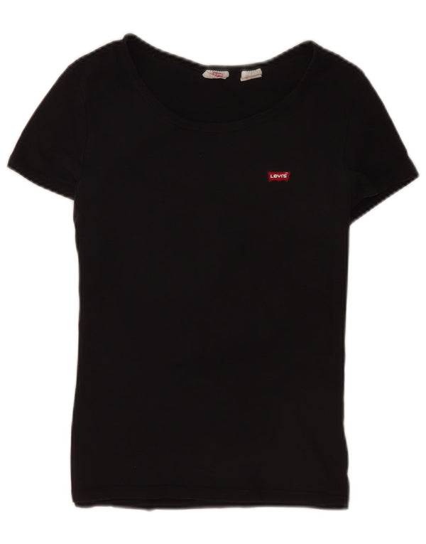 Levi's Dame T-Shirt Top UK 12 Medium Sort