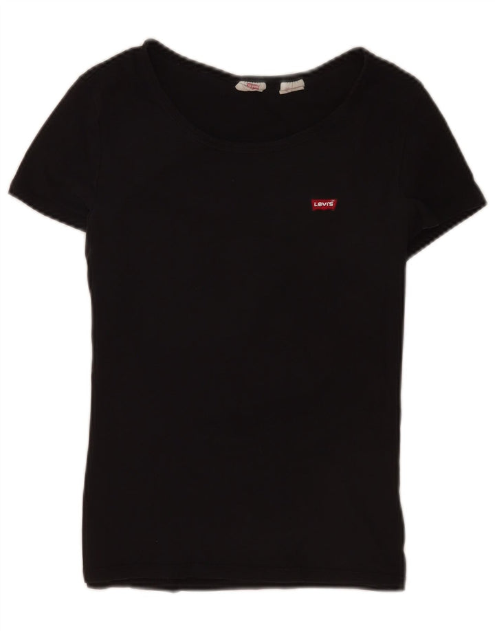Levi's Dame T-Shirt Top UK 12 Medium Sort