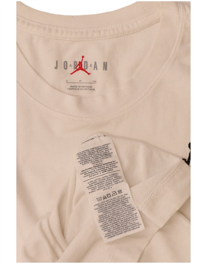 Jordan Herre T-Shirt Top Lille Hvid Bomuld
