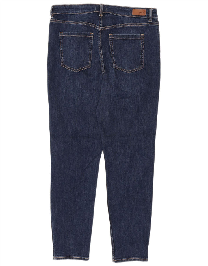 JOULES Dame Skinny Jeans UK 14 Large W32 L28 Marineblå Bomuld