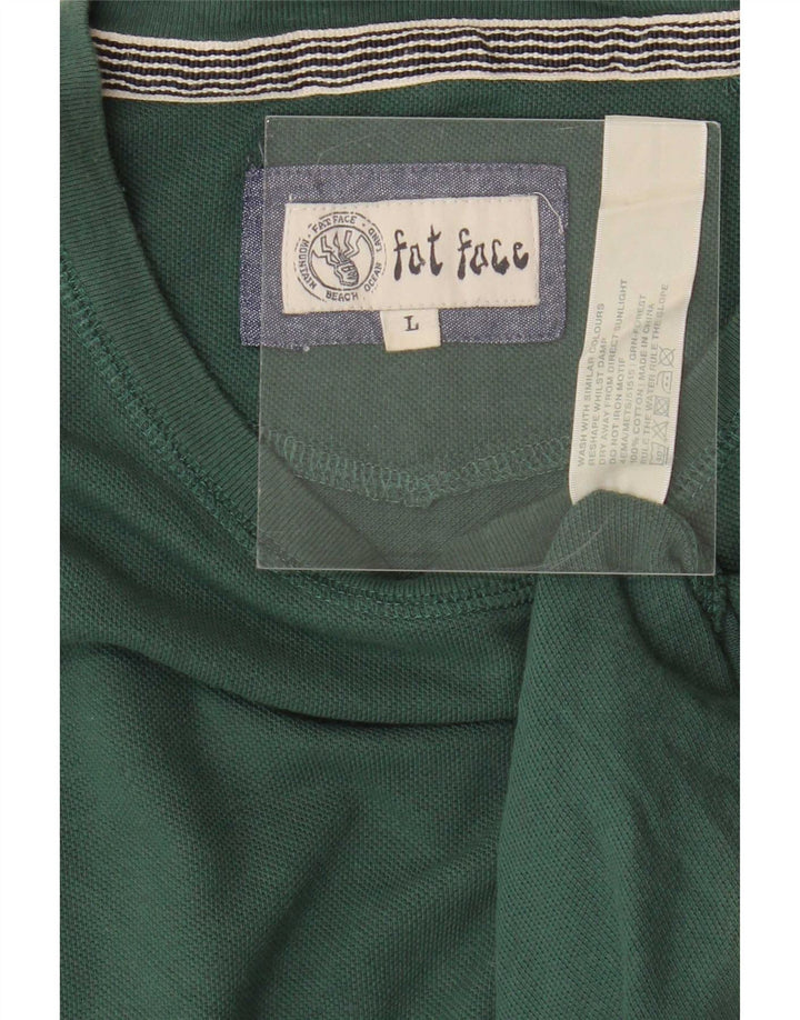 Fat Face Herre T-Shirt Top Stor Grøn Bomuld