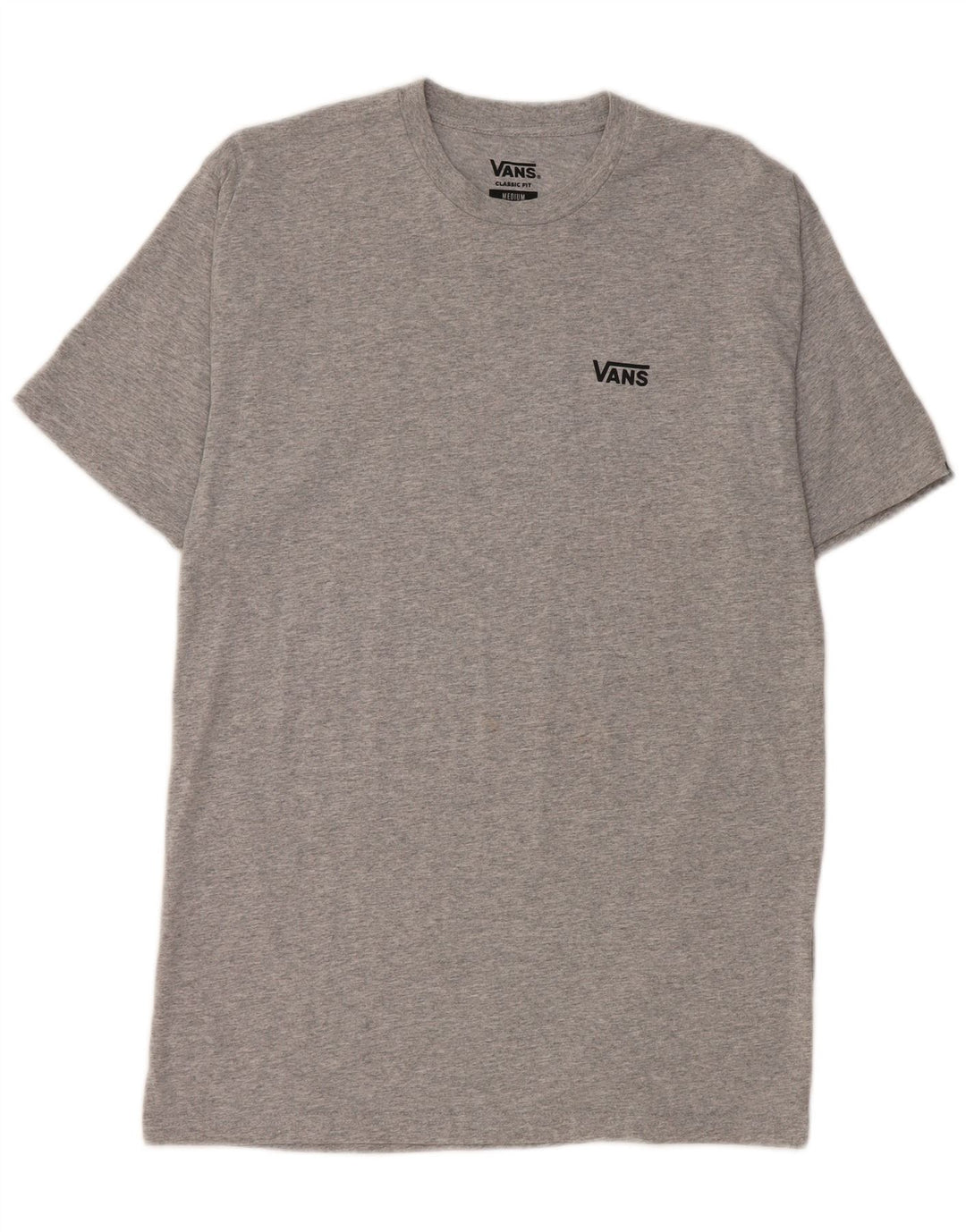 VANS Herre Classic Fit T-shirt Top Medium Grey Flecked Bomuld