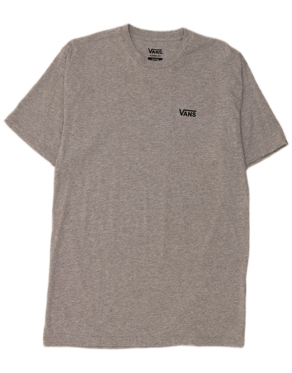 VANS Herre Classic Fit T-shirt Top Medium Grey Flecked Bomuld