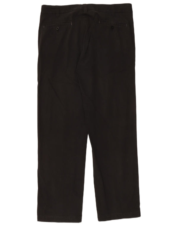 Chervo Herre Lige Chino Bukser IT 52 XL W34 L30 Sort Bomuld