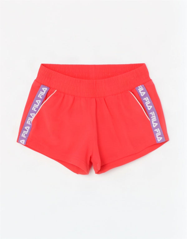 Fila piger grafiske sportsshorts 11-12 år Pink Colourblock Bomuld