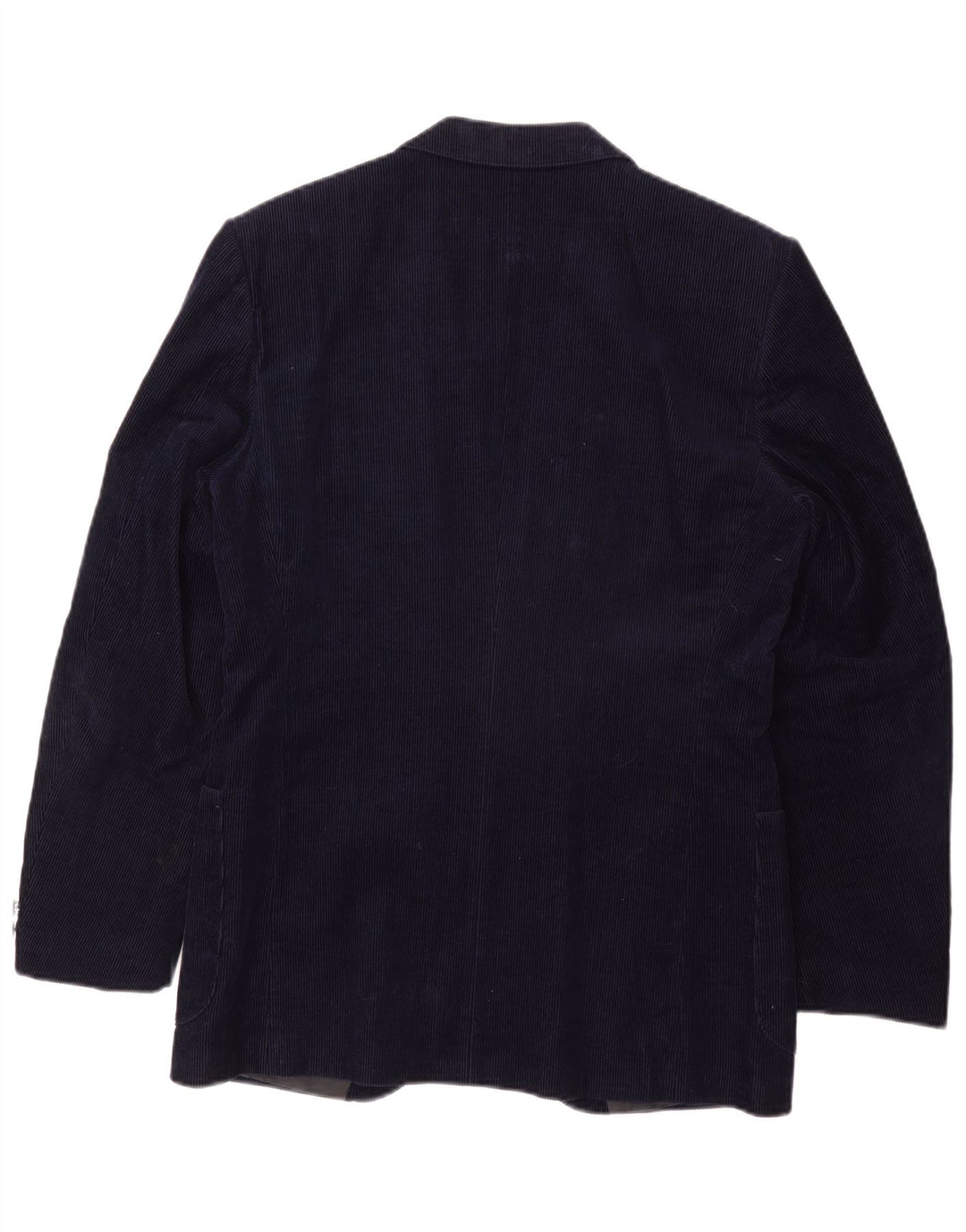 JINGLERS Mens 2 Button Corduroy Blazer Jacket IT 50 Large Navy Blue Cotton