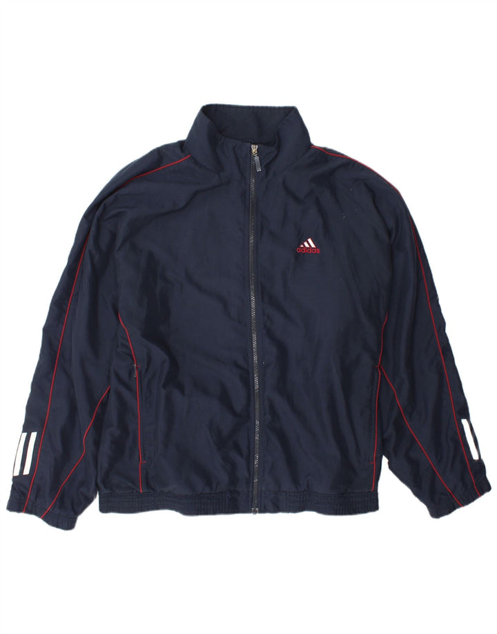 Adidas Træningsdragt til mænd Topjakke UK 42/44 Stor marineblå polyester