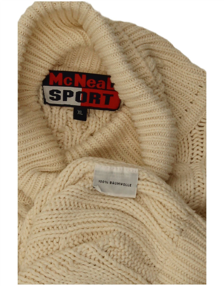 MC Neal Herre rullehals sweater XL Off White Bomuld