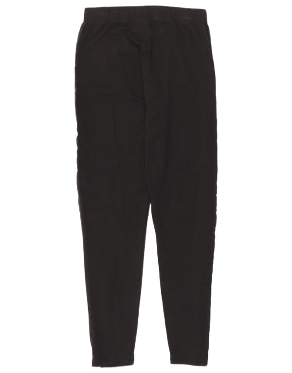 Umbro Womens Leggings UK 14 Large Black Colourblock Bomuld