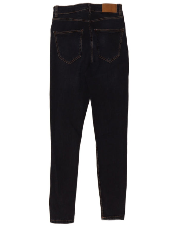 Zara Dame Skinny Jeans EU 38 Small W28 L28 Marineblå Bomuld