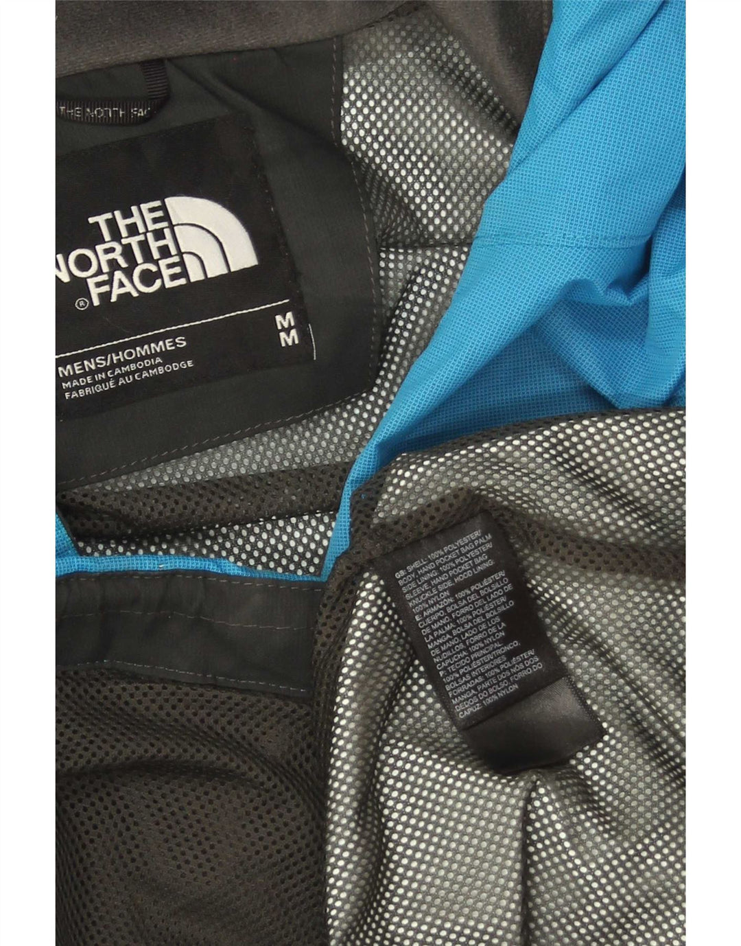 The North Face Regnjakke med hætte til mænd UK 38 Medium Blue Polyester