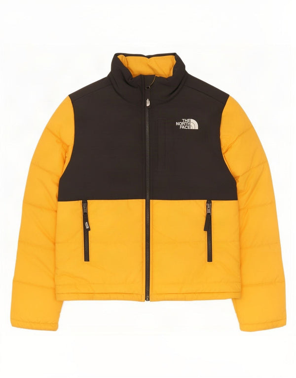 The North Face Boys polstret jakke 11-12 år Stor gul farveblok