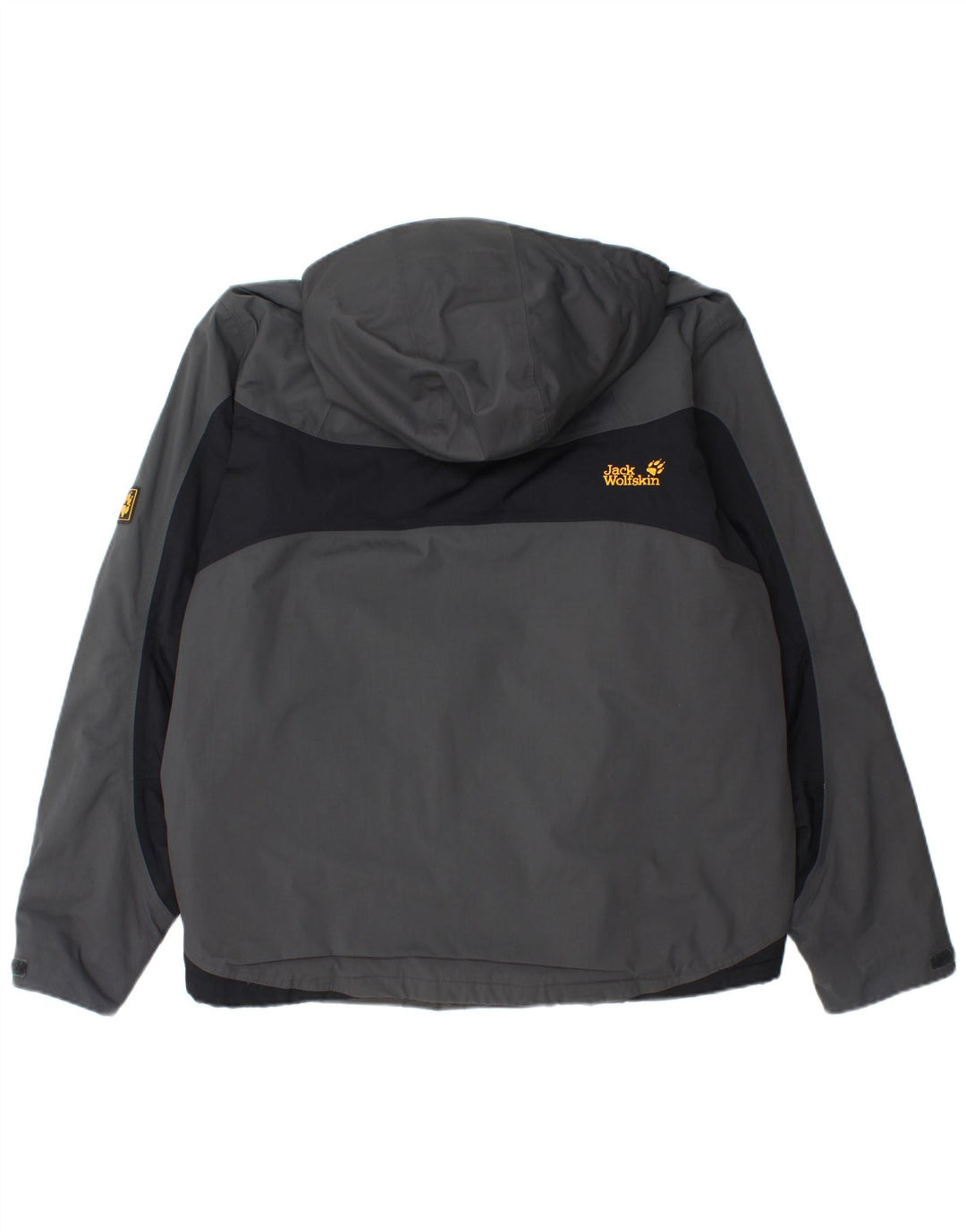 Jack Wolfskin Herre Windbreaker Jacket UK 40/42 Large Grey Colourblock