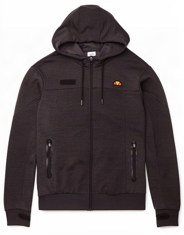 Ellesse Herre hættetrøje med lynlås XS Grå polyester