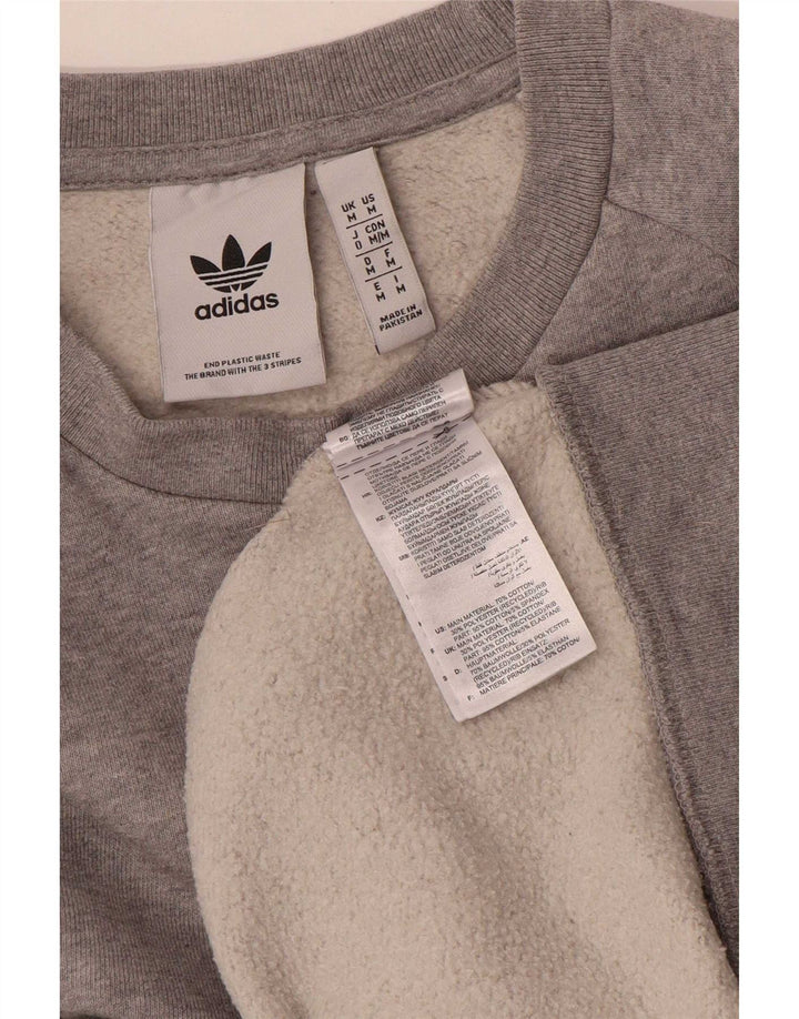 Adidas Sweatshirt-trøje til mænd Medium Grey Flecked Bomuld
